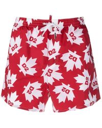 DSquared² - Boxer Mare Rosso - Lyst