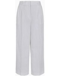 Armani Exchange - Trousers > wide trousers - Lyst