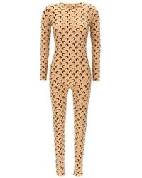 Marine Serre - Moon Bedrukte Stretchstof Catsuit - Lyst
