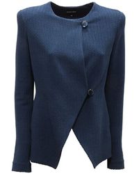 Armani - Dunkelblaue Jacke Emporio Modell - Lyst