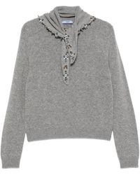 Prada - Cashmere Trui Met Ronde Hals - Lyst