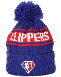 KTZ - Accessoires ,Blauw ,Nba Draft Pom Pom Hat Clippers - Lyst