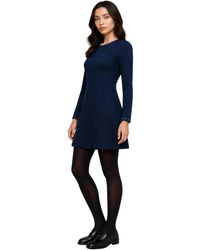 Kocca - Kleedjes ,Blauw ,Fitted Bodice A-Line Jurk - Lyst