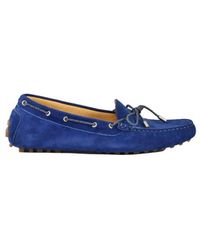 Testoni - Schoenen ,Blauw ,Leer Schoenen - Lyst