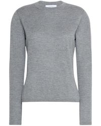 Max Mara - Pullover Mit Rundhalsausschnitt Und Feinstrick - Lyst