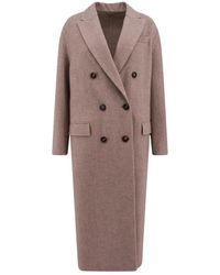 Brunello Cucinelli - Double-Breasted Coats - Lyst