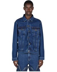 Y. Project - Jassen ,Blauw ,Denim Wire Denim Jacket - Lyst