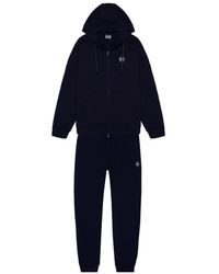 EA7 - Fitness ,Blauw ,Katoen Compleet Trainingspak Af 10377 - Lyst