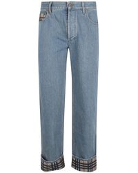 Burberry - Dexter Rechte Jeans - Lyst