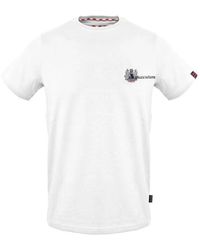 Aquascutum - T-shirt in cotone con logo union jack - Lyst