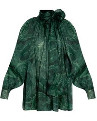 Etro - Seidentop Mit Dekorativer Schleife Am Ausschnitt - Lyst