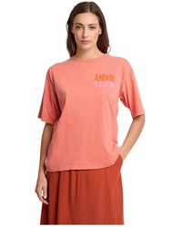 Kocca - T-Shirt Met Maxi Print Op De Rug - Lyst