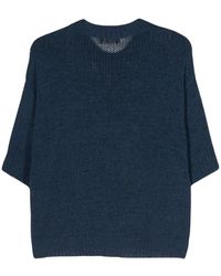 Roberto Collina - Blaues sweatshirt mode ss24 - Lyst