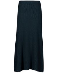 Zimmermann - Rokken ,Groen ,Wol Bosgroene Ribgebreide Midi Rok - Lyst