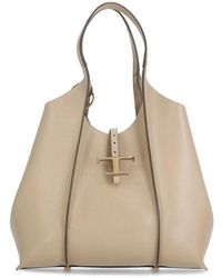Tod's - Lederhandtasche mit passender pochette - Lyst