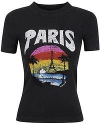 Balenciaga - Paris Tropical T-Shirt - Lyst