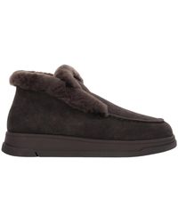 ESTRO - High-Top Velours-Slipper Mit Fellfutter - Lyst