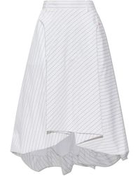 Moschino - Asymmetrische Rok Met Krijtstreep - Lyst