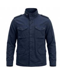 40weft - Jassen ,Blauw ,Field Jacket Con Molature - Lyst