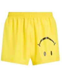 Moschino - Badmode ,Geel ,Nylon Smiley Nylon Zwem Boxershorts - Lyst