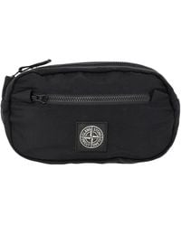Stone Island - Schwarze Nylon Gürteltasche Für Jungen - Lyst