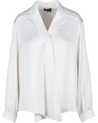 Giorgio Armani - Satijnen Overhemd Met Knoopsluiting - Lyst