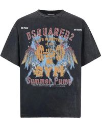 DSquared² - Tops ,Grijs ,T-Shirts - Lyst
