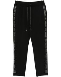 Liu Jo - Schwarze Hose Mit Kordelzug Und Logo-Detail - Lyst