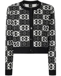 Pinko - Truien & Vesten ,Zwart ,Leer Found Someone Cardigan - Lyst