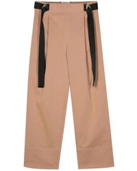 Plan C - Straight trousers - Lyst