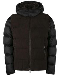Moorer - Gepolsterte Jacke Mit Abnehmbaren Ärmeln - Lyst