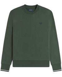 Fred Perry - Hoodies & Sweatvesten ,Groen ,Sweatshirts & Hoodies - Lyst