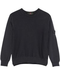 Peuterey - Hoodies & Sweatvesten ,Blauw ,Katoen Ganna 01 Katoenen Gebreide Trui - Lyst