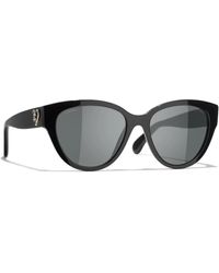 Chanel - Stilvolle sonnenbrille mit acetatrahmen und organischen gläsern - Lyst