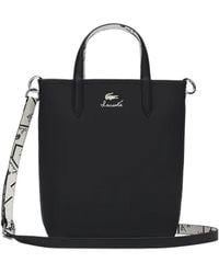 Lacoste - Anna seasonal signature tasche schwarz - Lyst