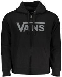 Vans - Schwarzer Zip Hoodie Mit Stilvollem Print - Lyst