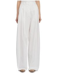 Thelatest - Witte Popeline Billie Broek - Lyst