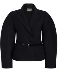 P.A.R.O.S.H. - P.A.R.O..H. ,Jassen ,Blauw ,Wol Liliuxy Blazer - Lyst