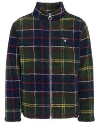 Barbour - Sherpa Jas Met Tartan Motief - Lyst