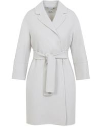 Max Mara - Jassen ,Grijs ,Wol Arona Coat - Lyst