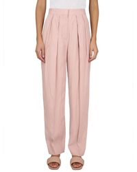 Stella McCartney - Geplooide Wijde Pijpen Broek - Lyst