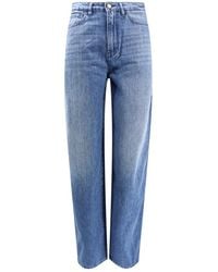 3x1 - Blaue high-waist wide leg jeans - Lyst