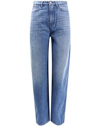 3x1 - Jeans de talle alto y pierna ancha azules - Lyst