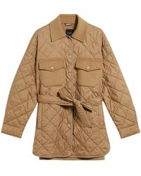 Weekend by Maxmara - Gewatteerde Jas Van Technische Stof En Wol - Lyst