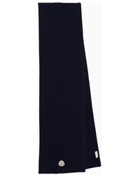 Moncler - Geribbelde Logo Sjaal - Lyst