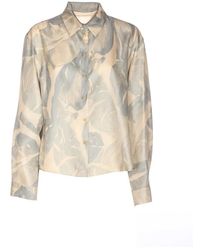 Alysi - Overhemden ,Veelkleurig ,Camicia Brushed Print Regular - Lyst