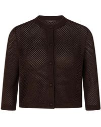 Windsor. - Truien & Vesten ,Bruin ,Dp 734 Cardigan - Lyst