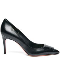 Santoni - Schoenen ,Zwart ,Suède Sibille Pump - Lyst
