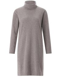 Hemisphere - Cashmere Midi Gebreide Jurk - Lyst