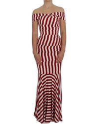 Dolce & Gabbana Silk Stretch Jurk - Rood